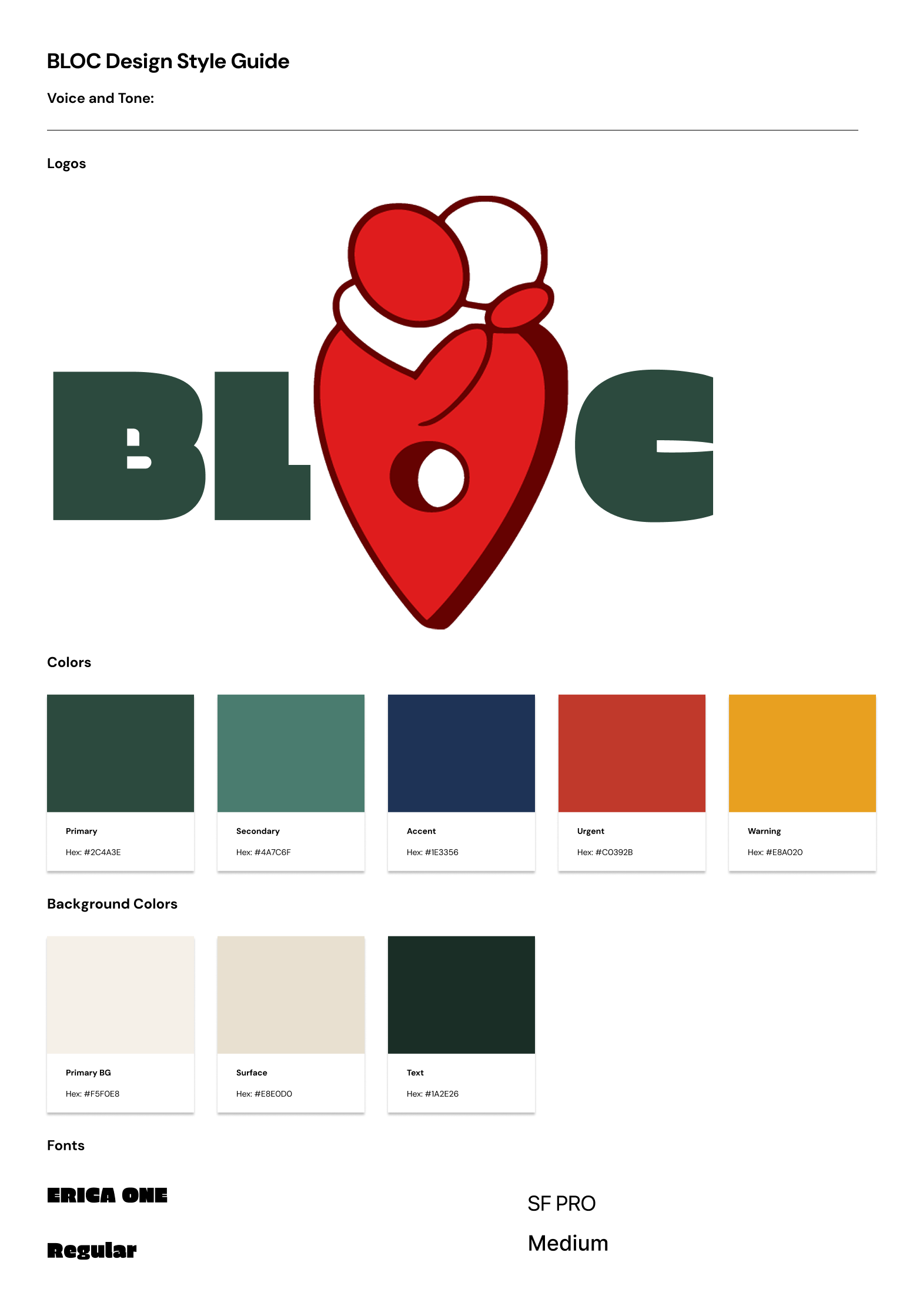 BLOC design style guide